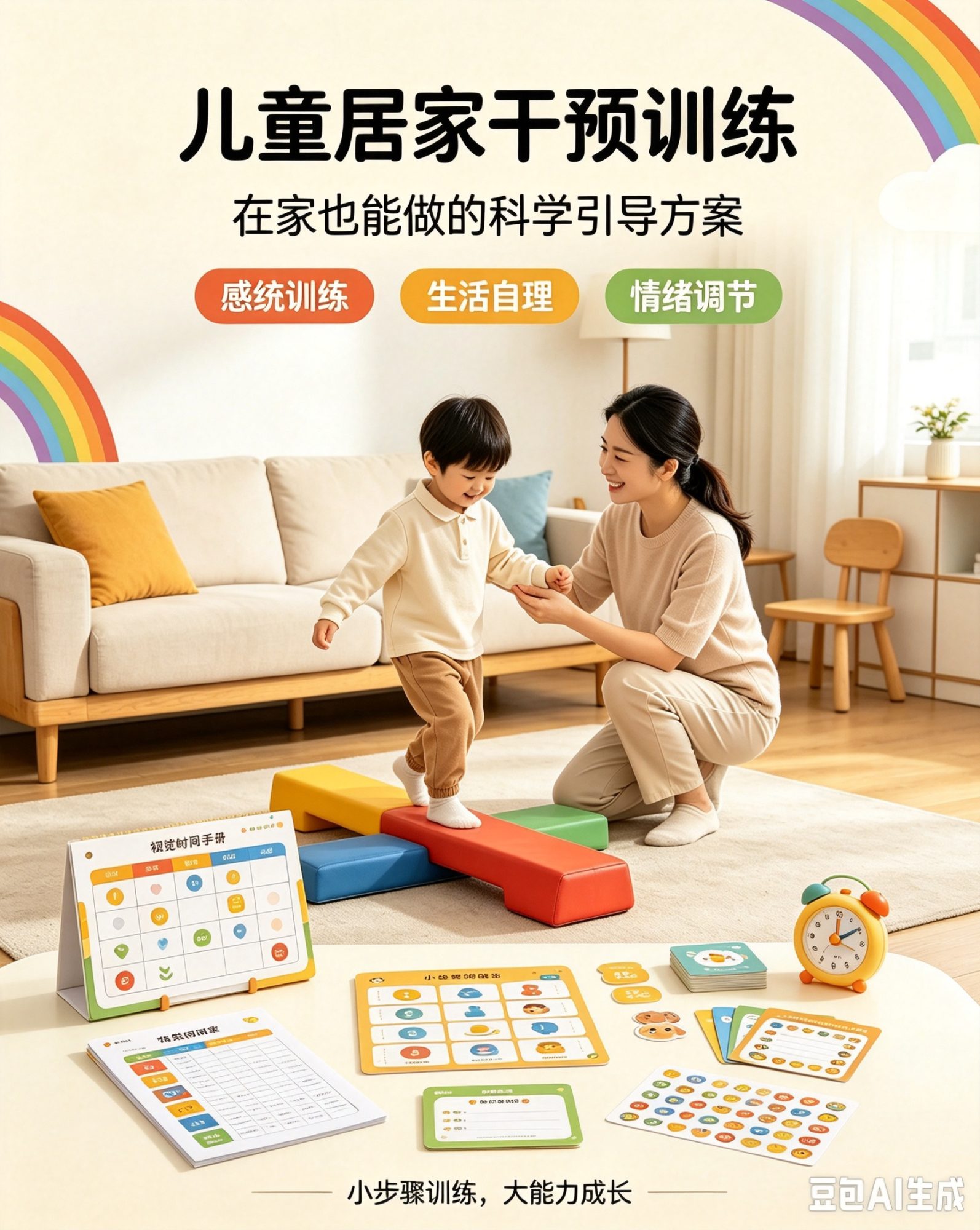 妈妈辅导孩子作业 (4)