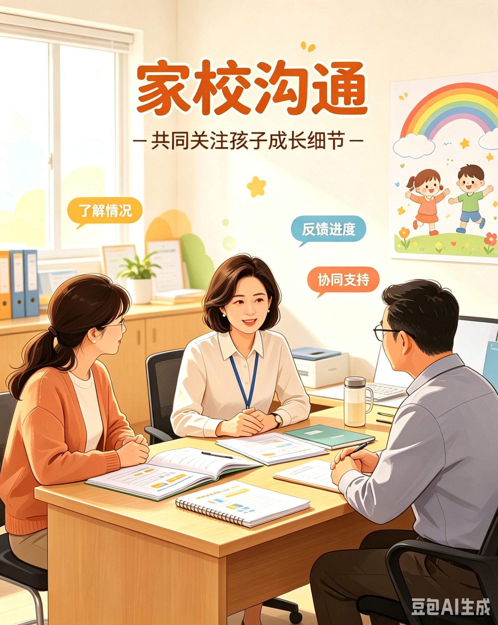 妈妈辅导孩子作业 (6)