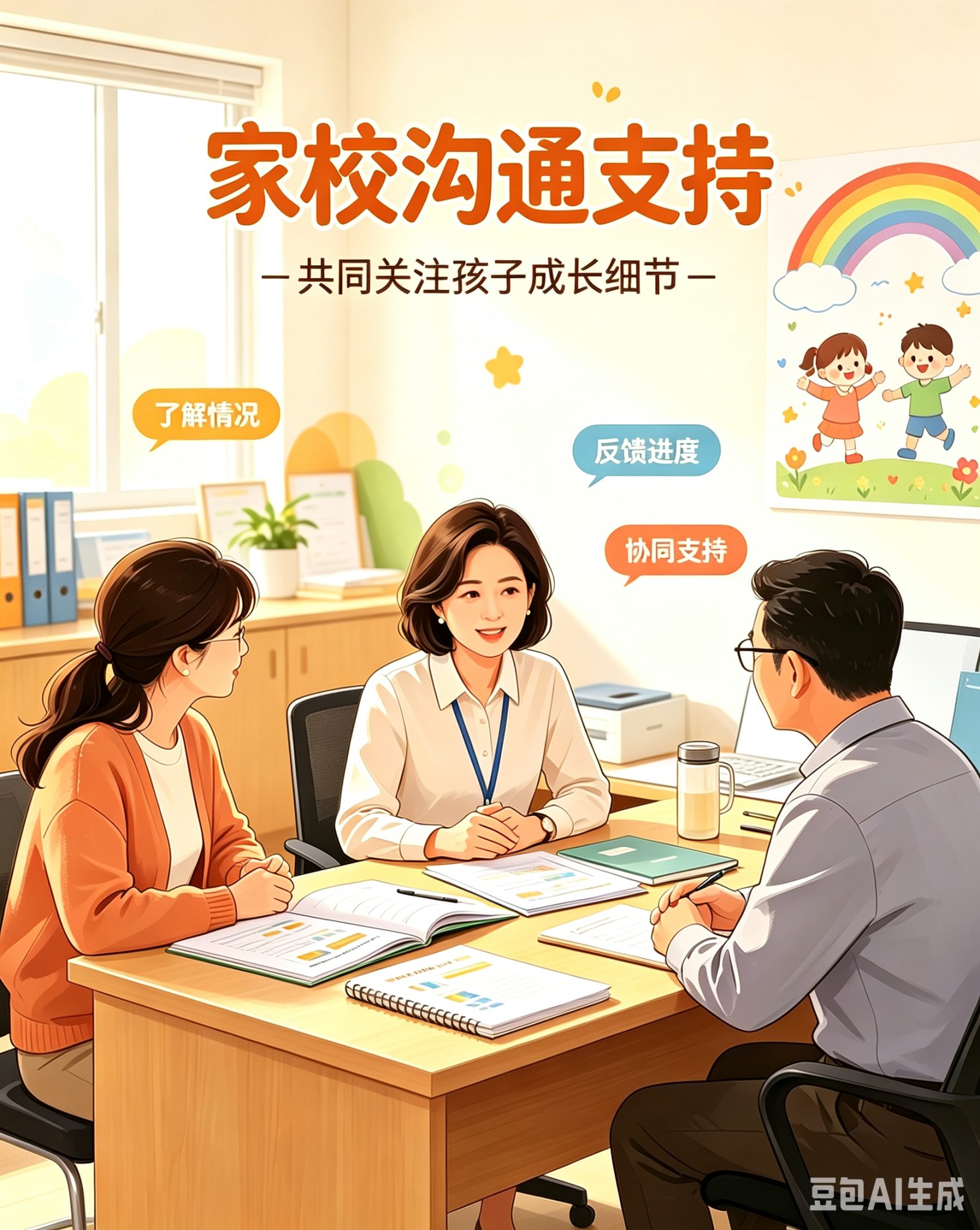 妈妈辅导孩子作业 (7)